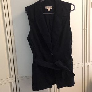 NWT nanette nanette lepore linen/cotton vest sz12